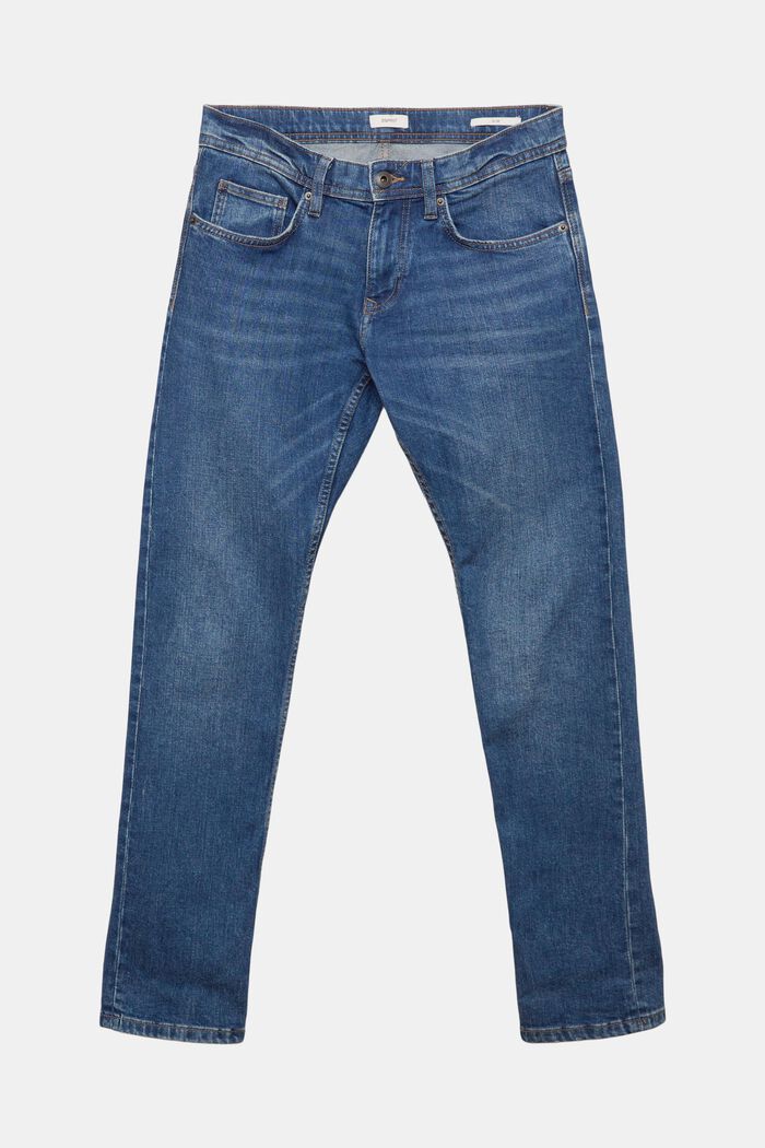 Stretch-Jeans mit Organic Cotton, BLUE MEDIUM WASHED, detail image number 8