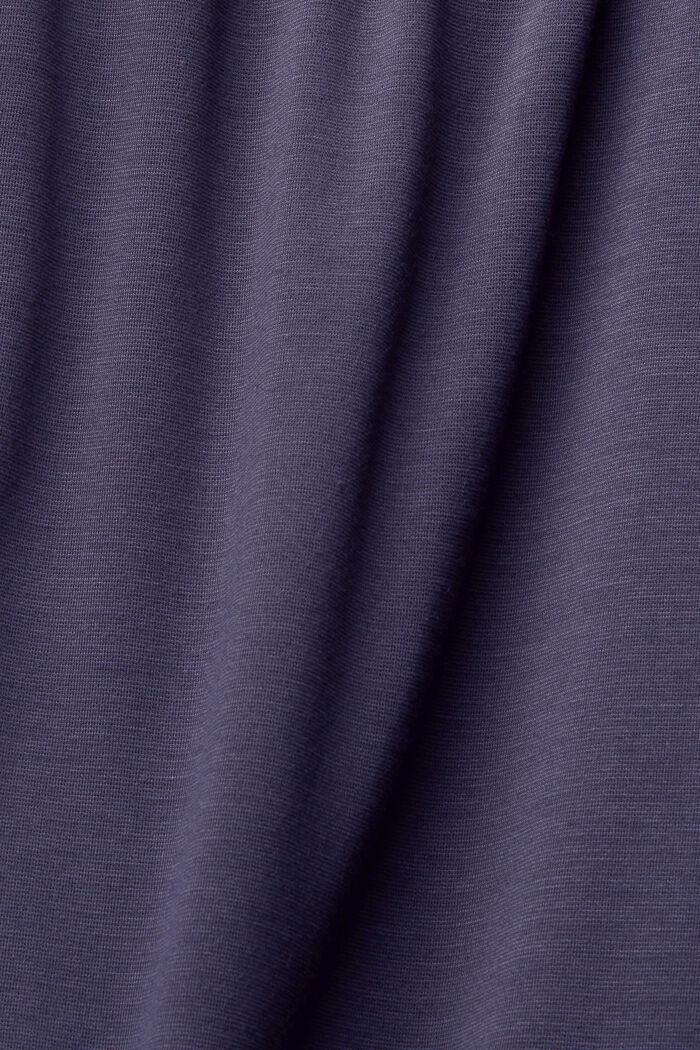 Jerseykleid in Hemdblusen-Optik, LENZING™ ECOVERO™, DARK BLUE, detail image number 5