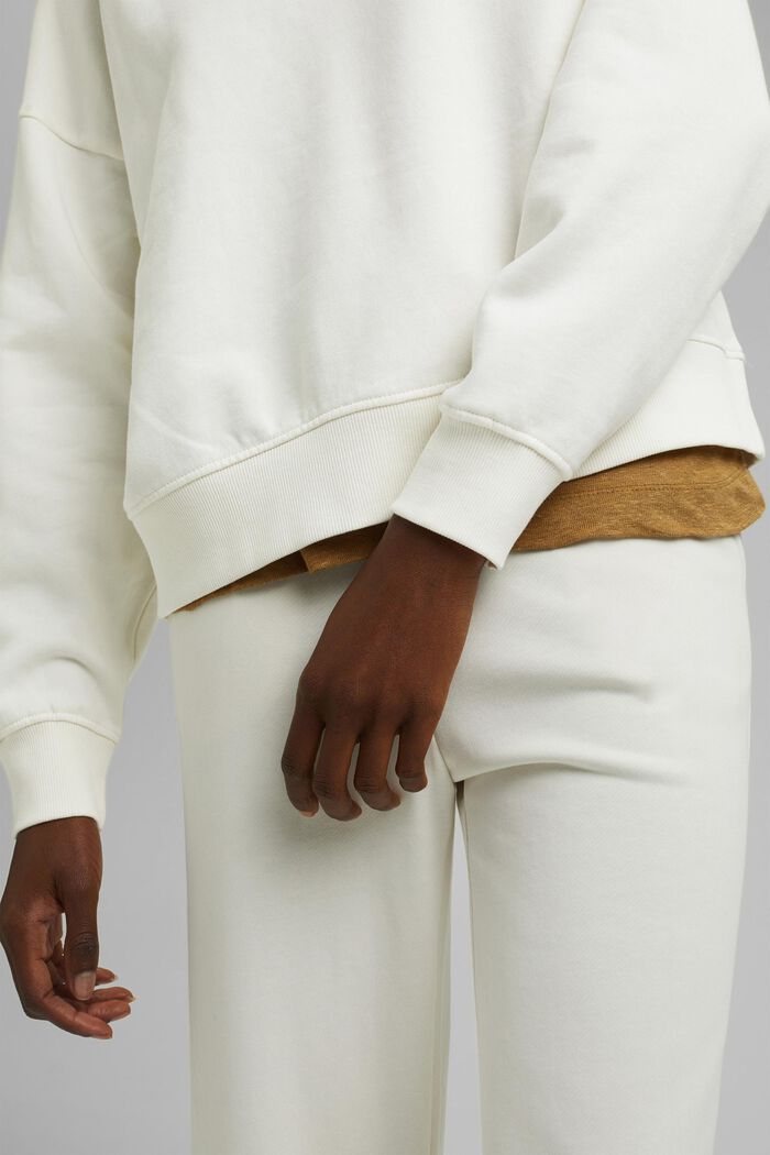 Sweatshirt aus 100% Bio-Baumwolle, OFF WHITE, detail image number 2