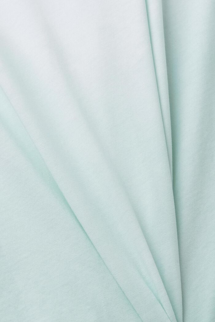 Zweifarbig blass gefärbtes T-Shirt, LIGHT AQUA GREEN, detail image number 5