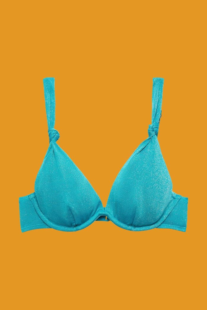 Yalong Beach Bikinitop mit Bügel-Cups, TEAL BLUE, detail image number 4