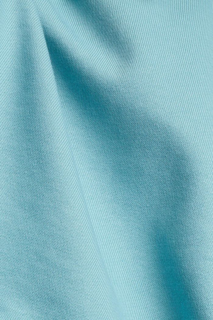 Sweatshirt mit Drop-down-Schultern, LIGHT AQUA GREEN, detail image number 4