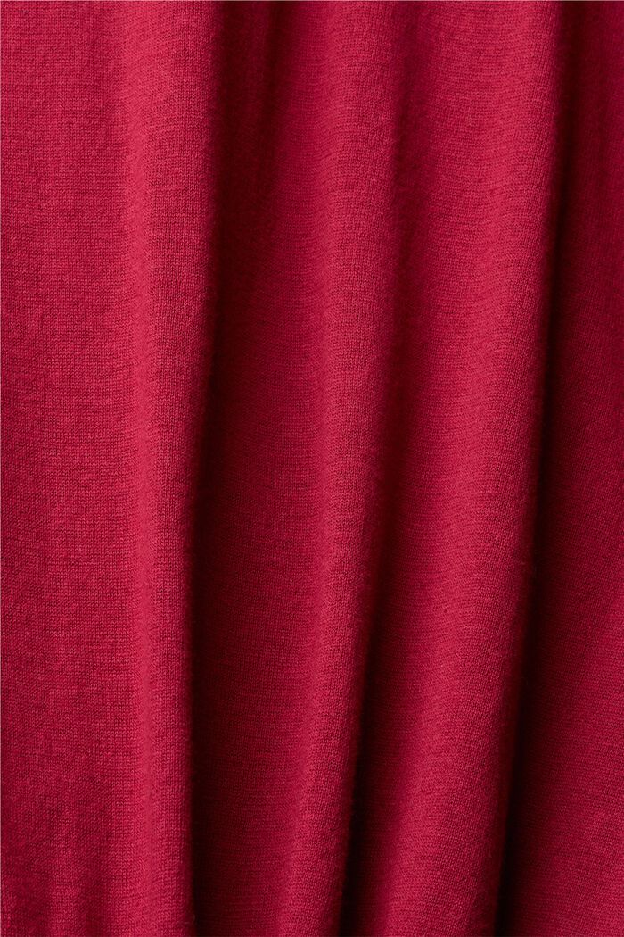 Mit TENCEL™: Langärmeliges Poloshirt, CHERRY RED, detail image number 1