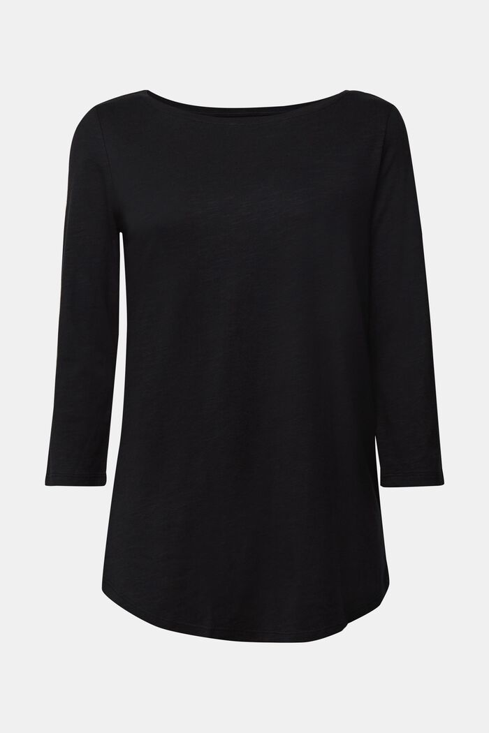 Jersey-Shirt mit Organic Cotton, BLACK, detail image number 0