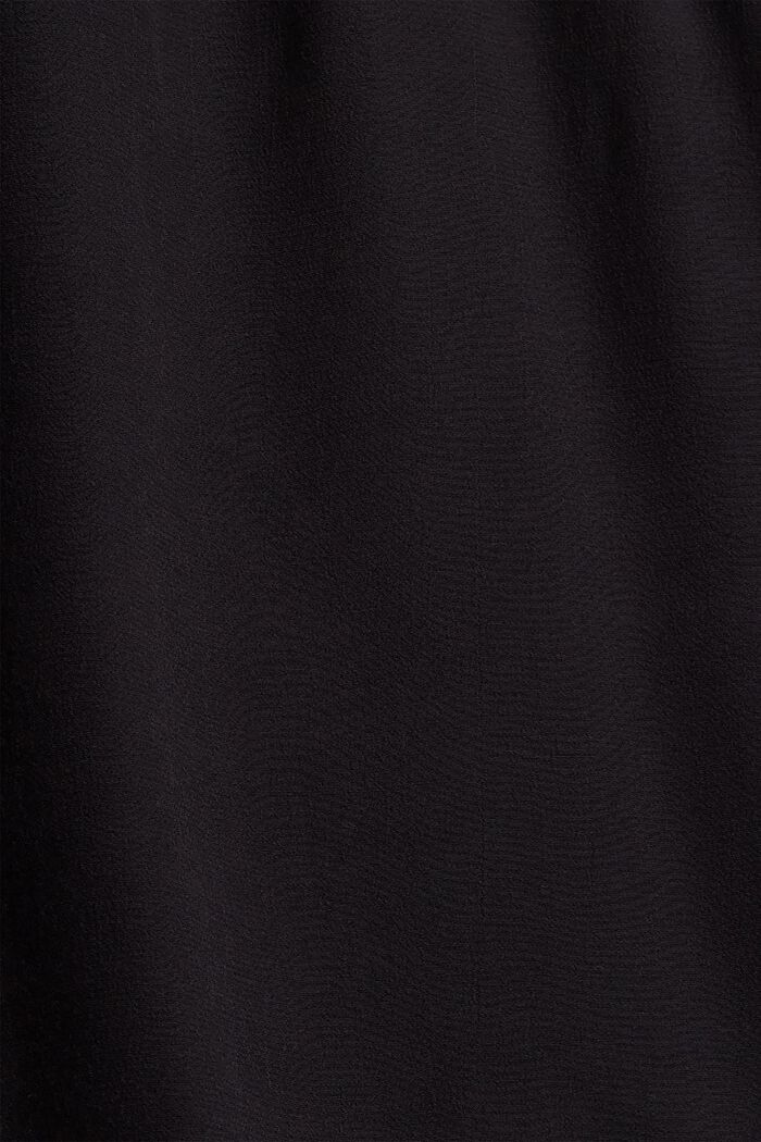 Tailliertes Kleid mit V-Ausschnitt, BLACK, detail image number 4
