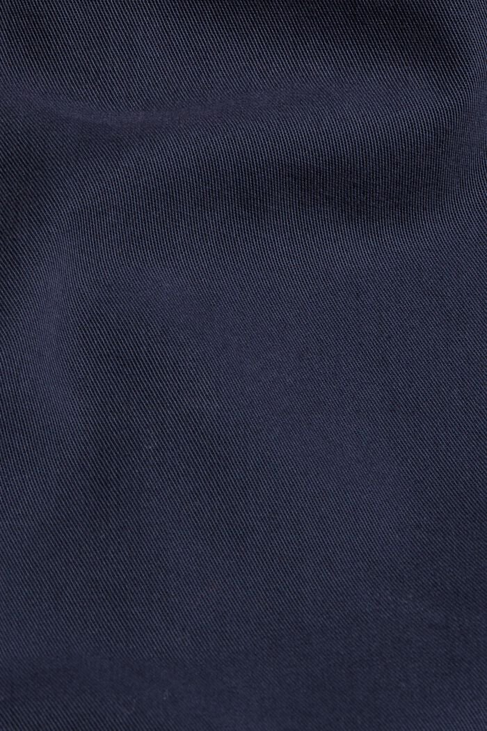 Hemdblusenkleid aus 100% Pima Baumwolle, NAVY, detail image number 4