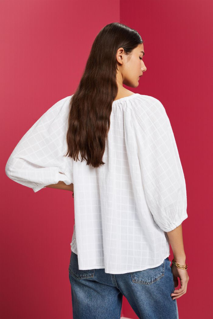 Blouses woven Regular fit, WHITE, detail image number 3