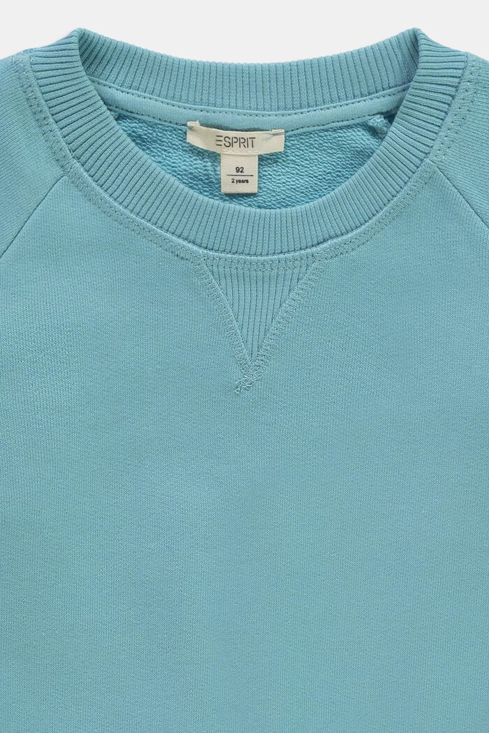 Unifarbenes Sweatshirt, LIGHT TURQUOISE, detail image number 2