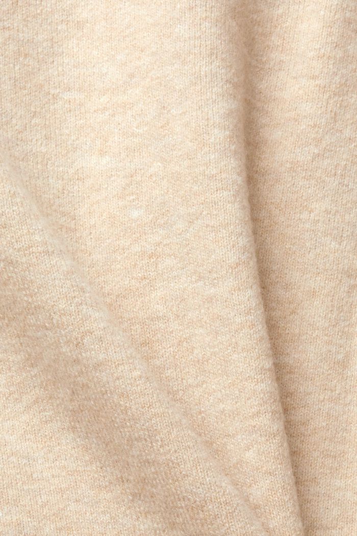 Mit Wolle: flauschiger Pullover, SAND, detail image number 4