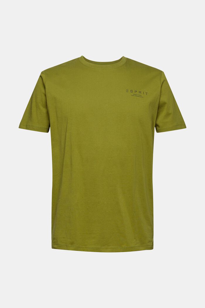Jersey-T-Shirt mit Logo-Print, LEAF GREEN, detail image number 2