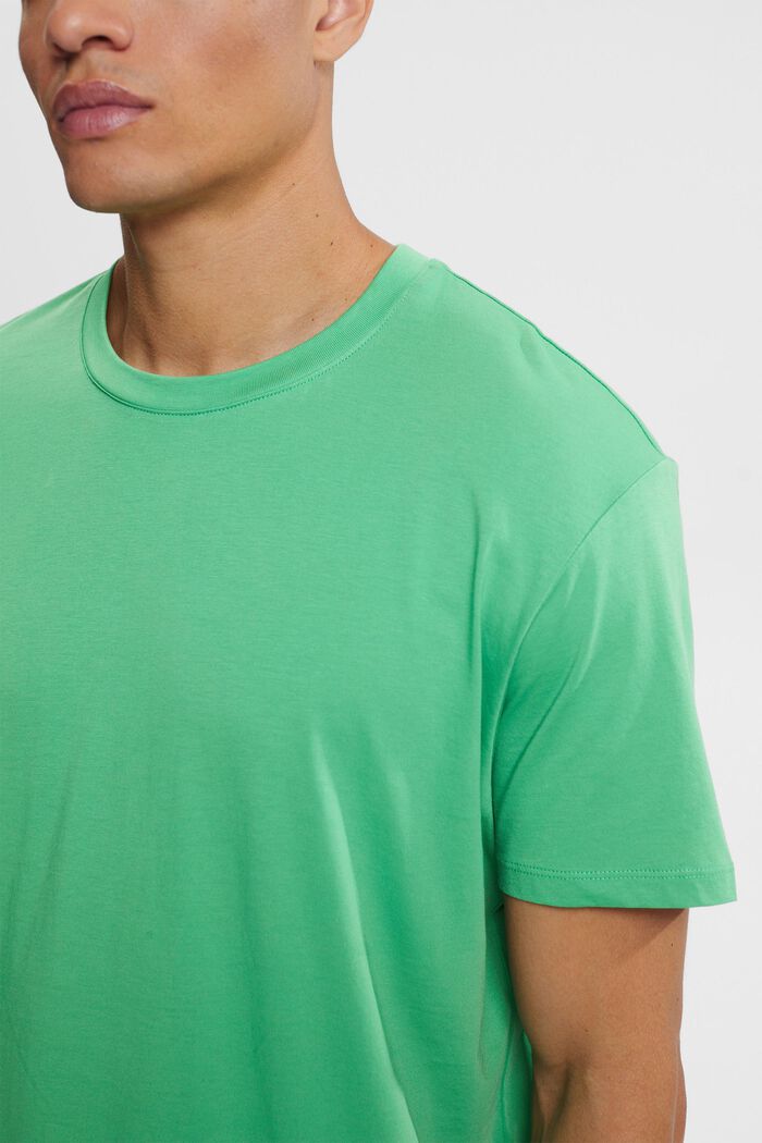 Jersey T-Shirt, 100% Baumwolle, GREEN, detail image number 3