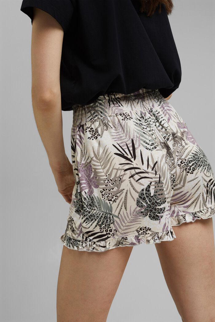 Jersey-Shorts aus LENZING™ ECOVERO™, OFF WHITE, detail image number 4