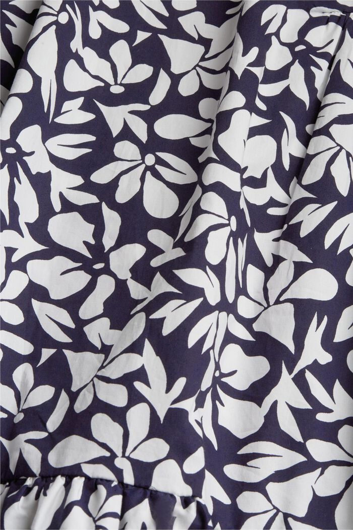 Print-Kleid aus Baumwolle, NAVY, detail image number 4