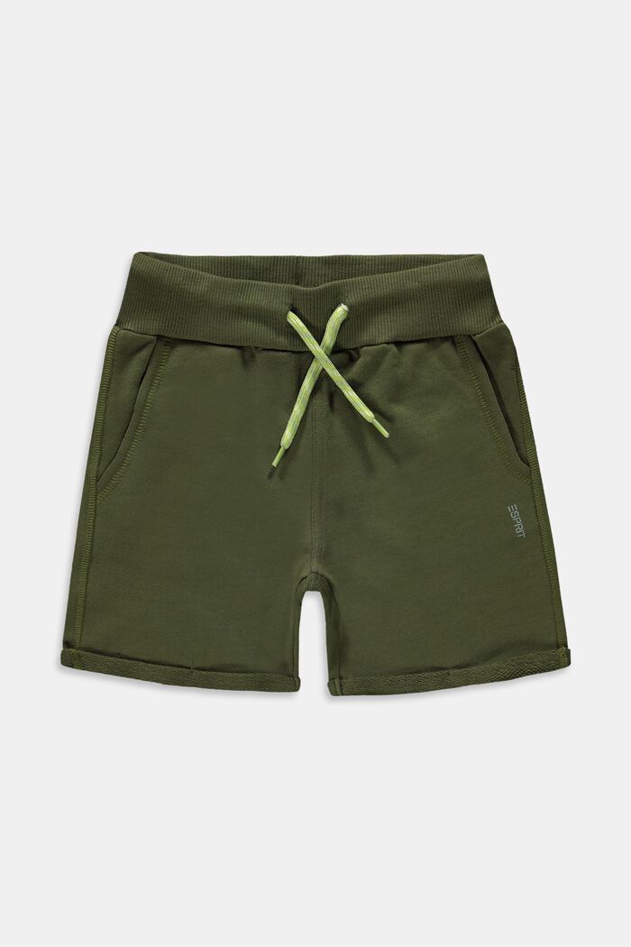 Sweat-Shorts aus 100% Baumwolle, OLIVE, detail image number 0