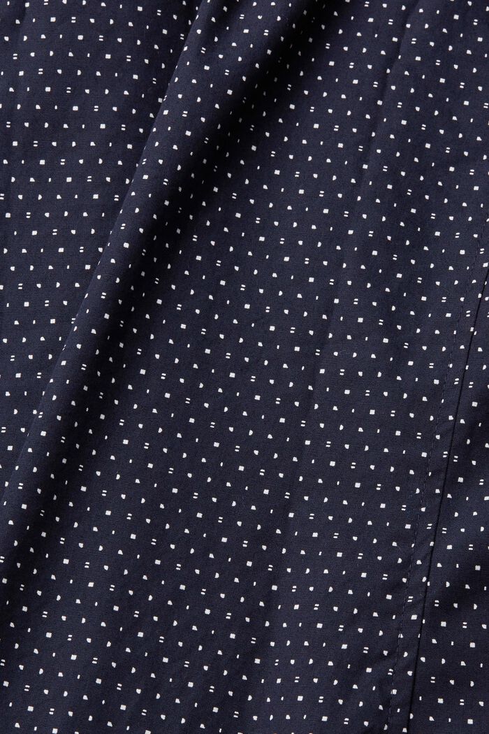 Nachhaltiges Baumwollhemd mit Muster, NAVY, detail image number 4
