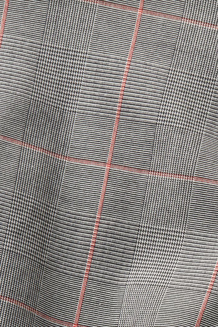 Gerade geschnittene Hose mit Karomuster, MEDIUM GREY, detail image number 6