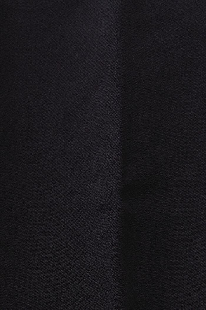 Chino mit hohem Bund und Abnähern, BLACK, detail image number 5