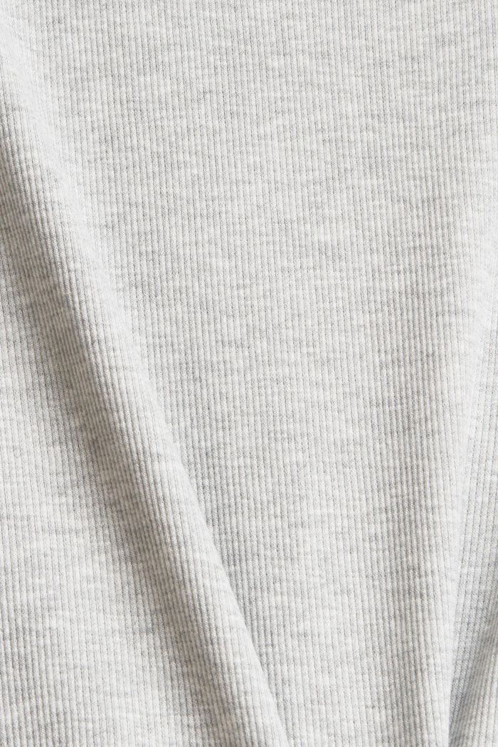 Jersey-Shirt mit Organic Cotton, LIGHT GREY, detail image number 4