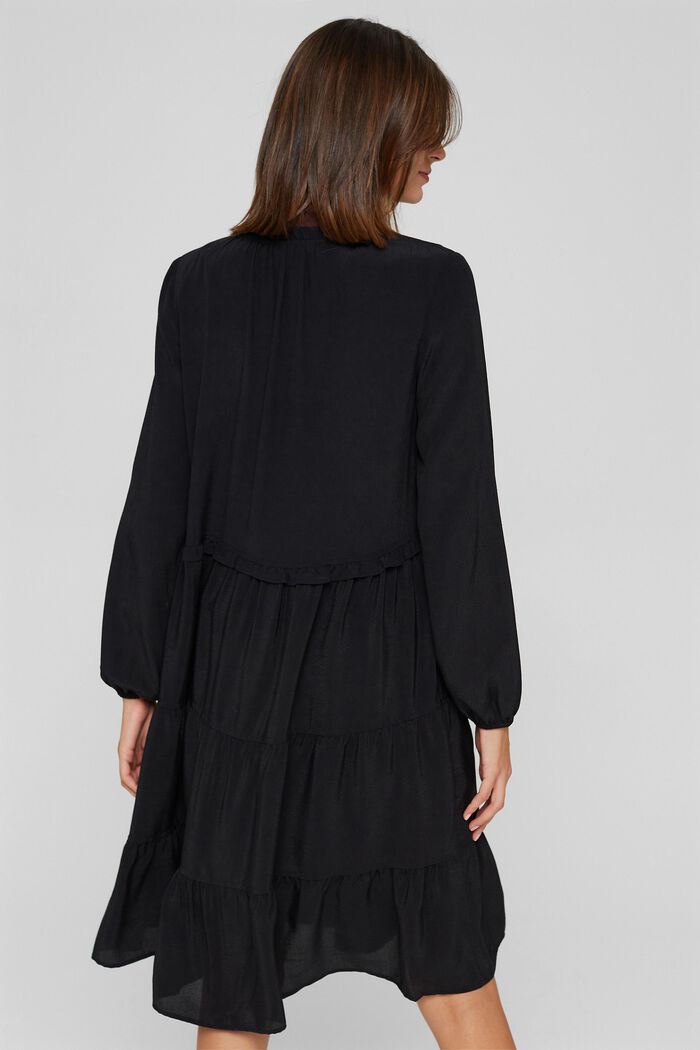 Kleid mit Rüschen und Volants, BLACK, detail image number 2