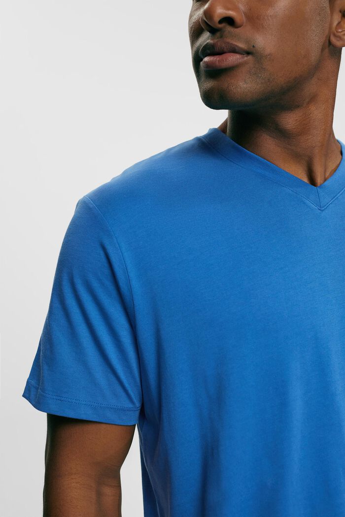 Jersey T-Shirt, 100% Baumwolle, BLUE, detail image number 0