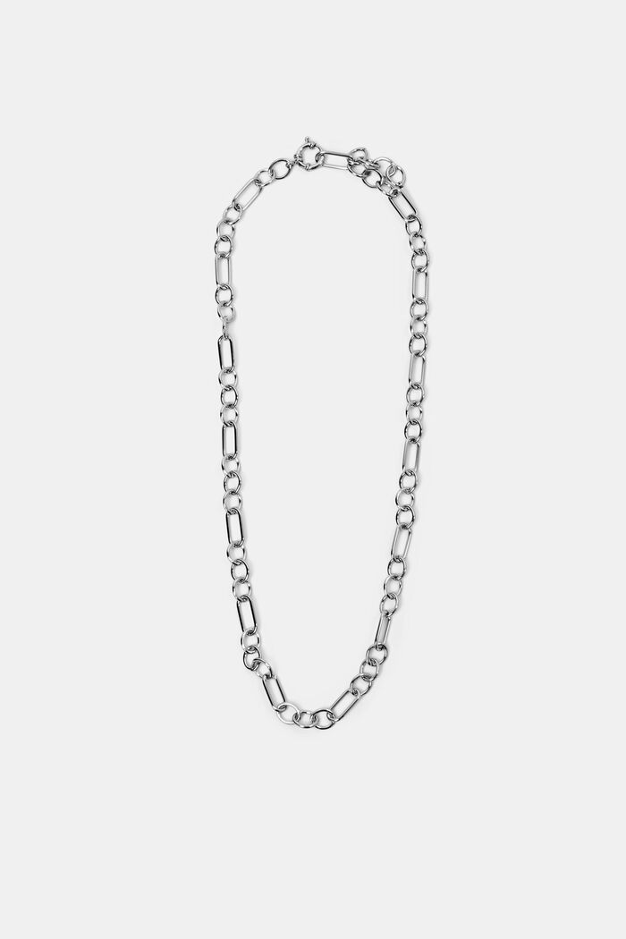 Halskette aus Kettengliedern, Edelstahl, SILVER, detail image number 0
