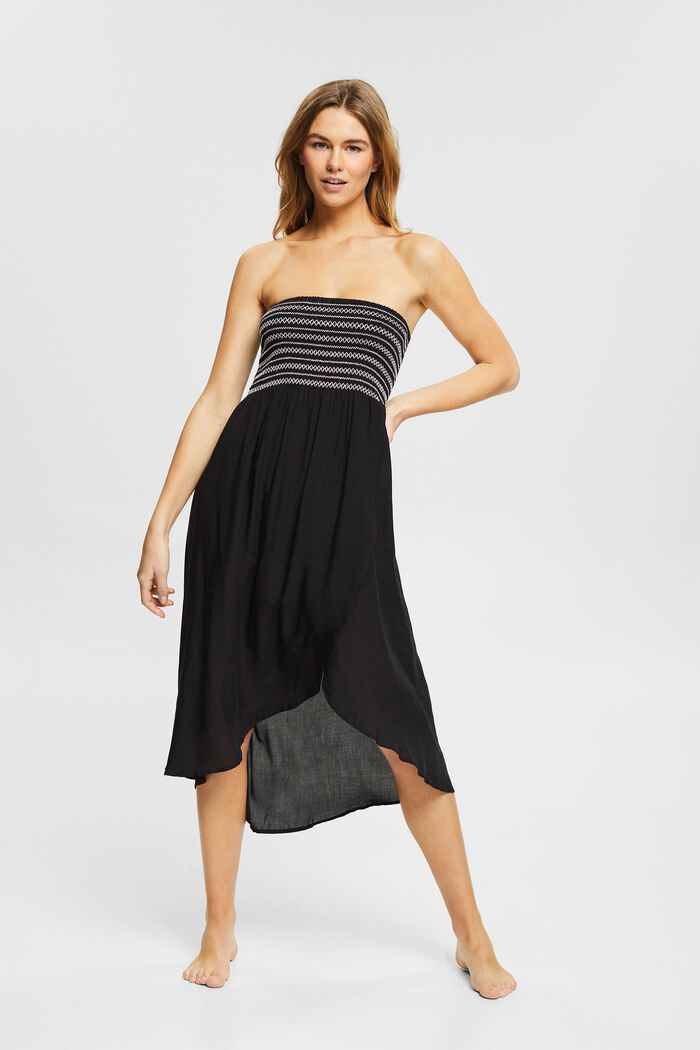 Bandeau-Kleid aus LENZING™ ECOVERO™, BLACK, detail image number 2