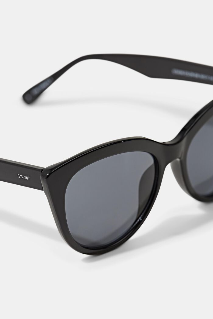 Cateye-Sonnenbrille aus Kunststoff, BLACK, detail image number 1