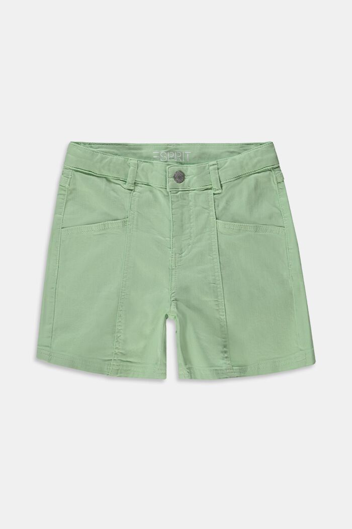 Recycelt: Shorts mit Verstellbund, PISTACCHIO GREEN, overview