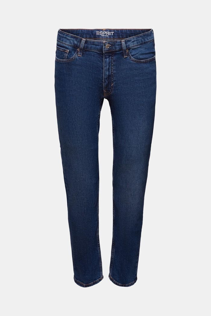 Recycelt: Jeans mit gerader Passform, BLUE LIGHT WASHED, detail image number 7