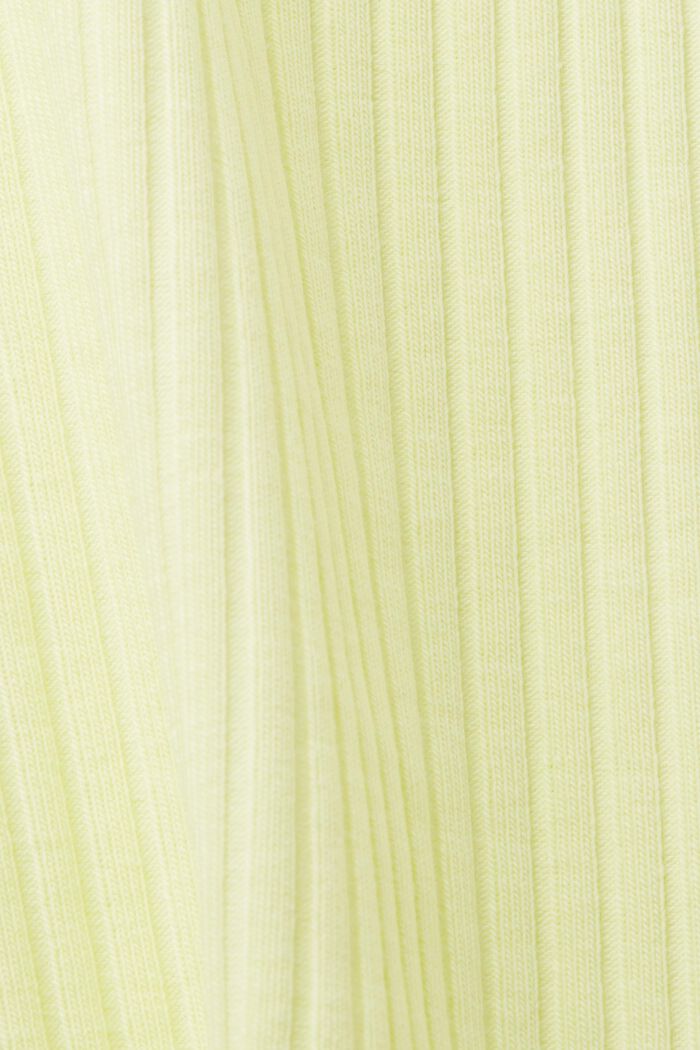 Rippstrick-Tanktop, LIME YELLOW, detail image number 5