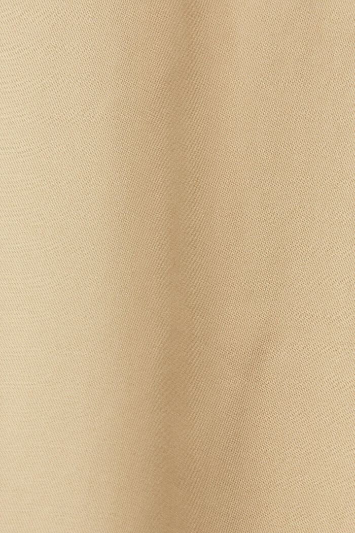Schmal geschnittene Hose mit hohem Bund, SAND, detail image number 5