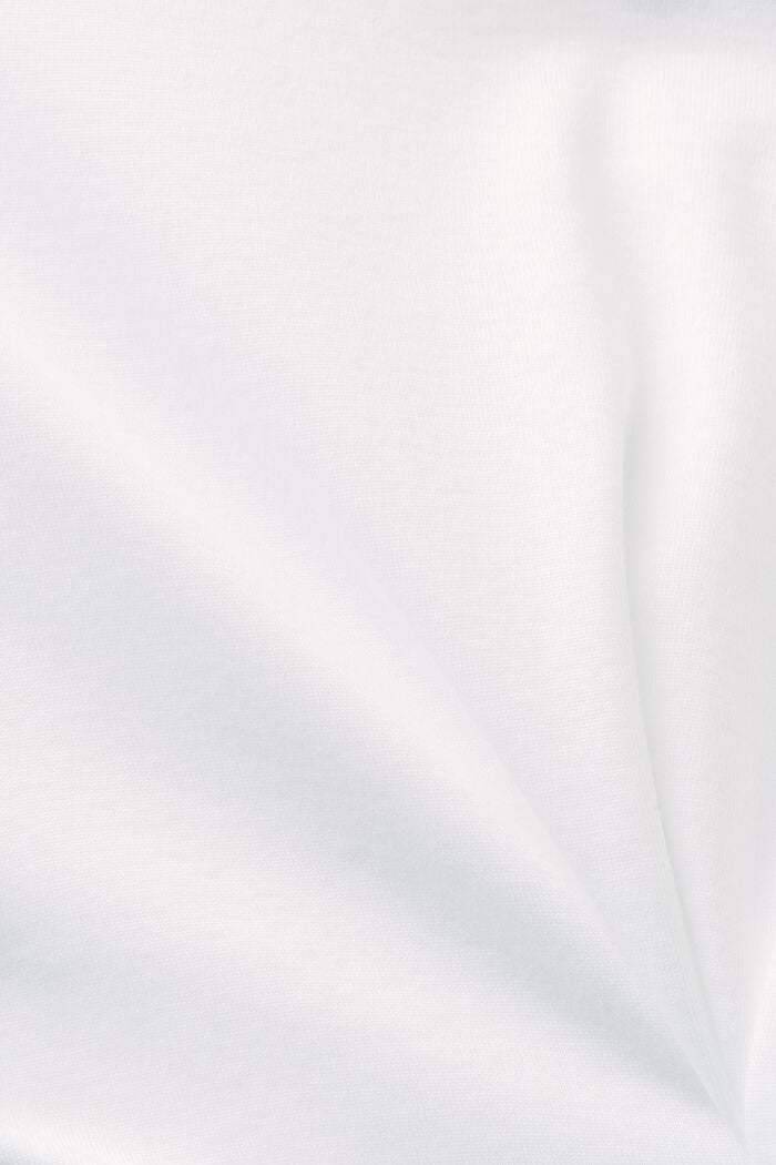 Kurzärmliges Baumwoll-T-Shirt, WHITE, detail image number 5