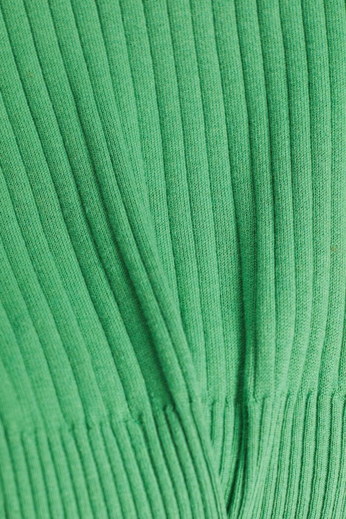 Rippstrick-Pullover, GREEN, detail image number 4