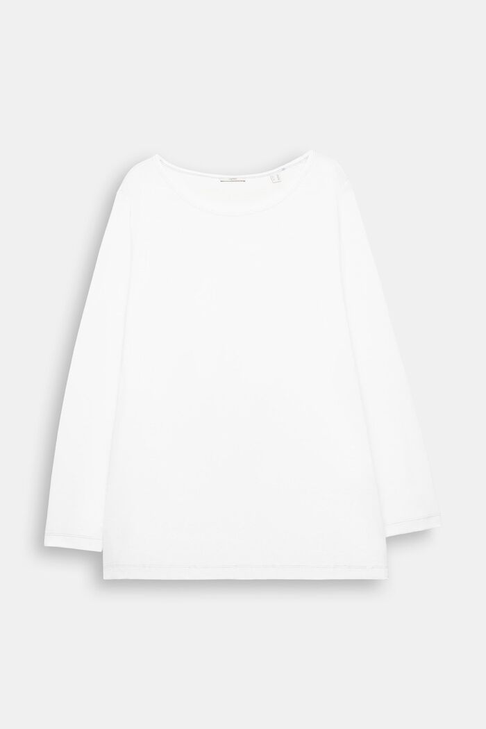 CURVY Longsleeve, OFF WHITE, detail image number 2