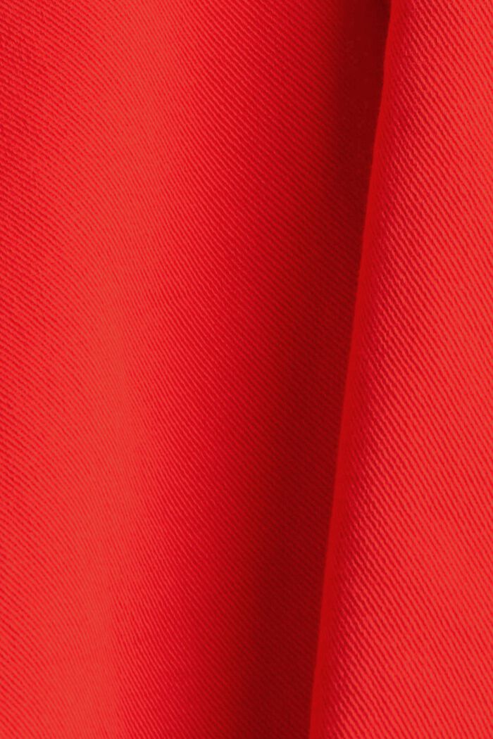 Stretch-Hose mit Zipper-Detail, ORANGE RED, detail image number 1