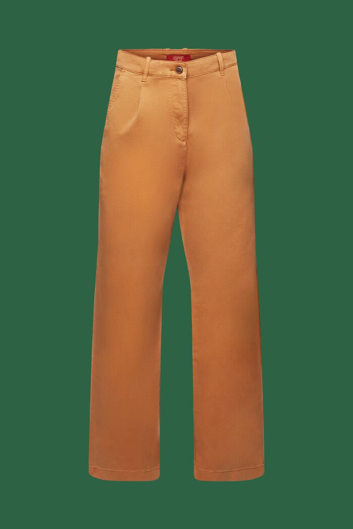 Weit geschnittene Chino mit hohem Bund, CARAMEL, detail image number 6