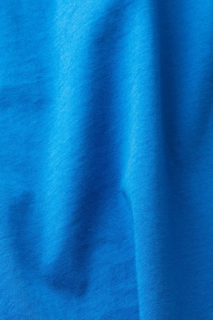 T-Shirt mit Print auf Brusthöhe, BLUE, detail image number 5