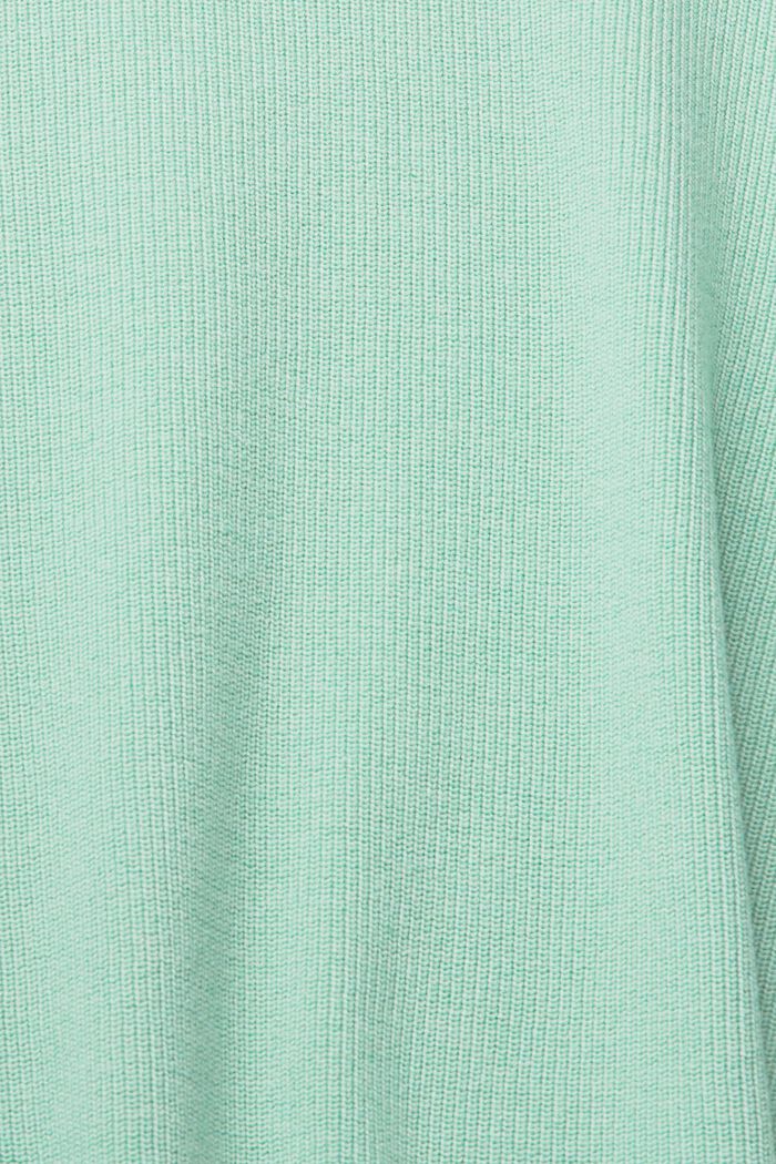 Pullover mit Rundhalsausschnitt, 100 % Baumwolle, PASTEL GREEN, detail image number 1