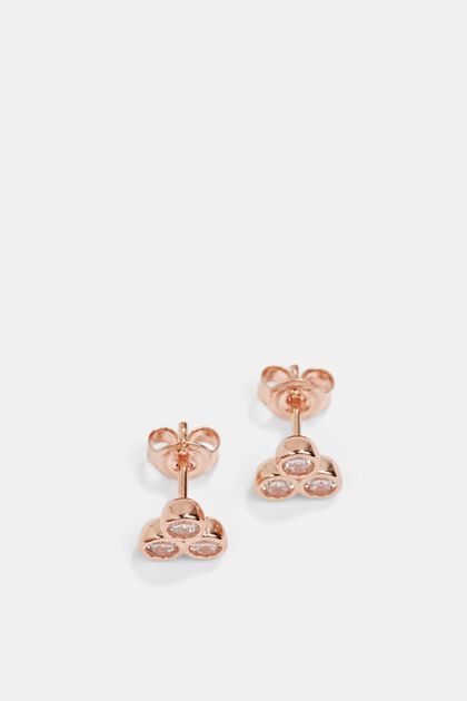 Earrings silver, ROSEGOLD, overview