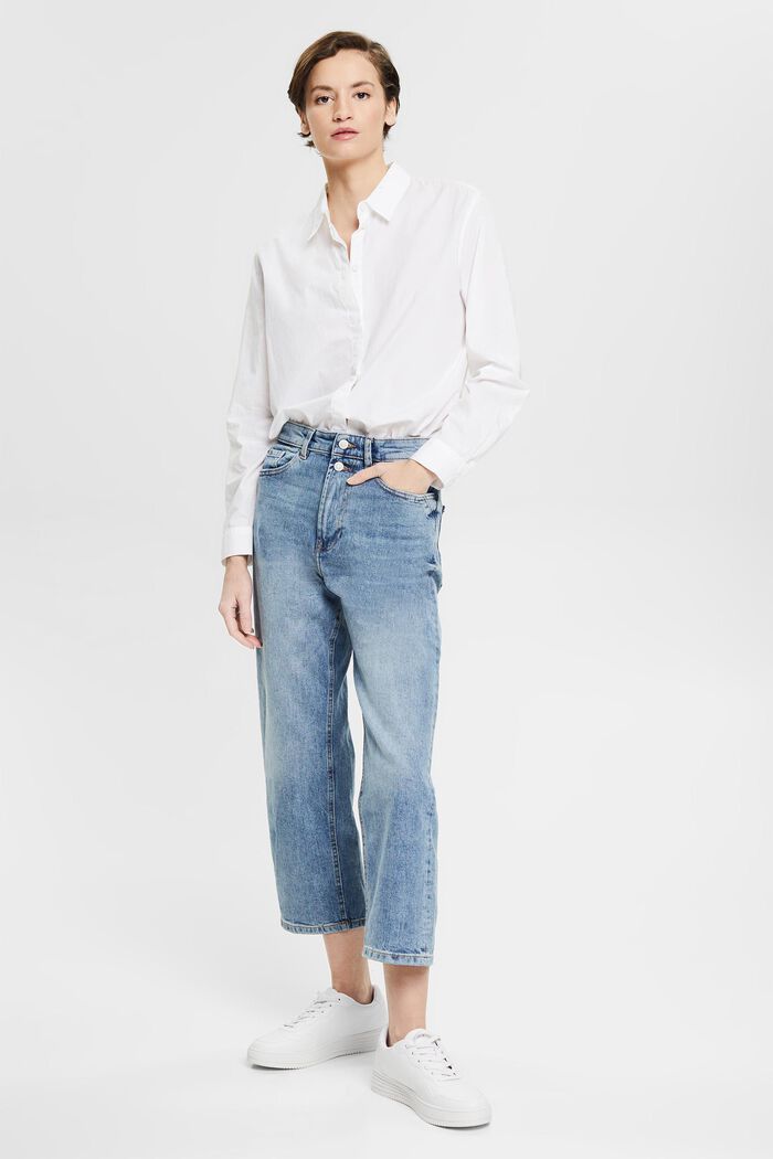 Knöchellange Jeans mit Fashion-Fit, BLUE LIGHT WASHED, detail image number 5