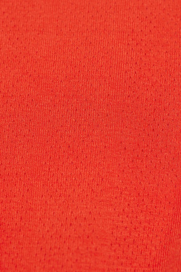 Pointelle-Longsleeve, RED, detail image number 6