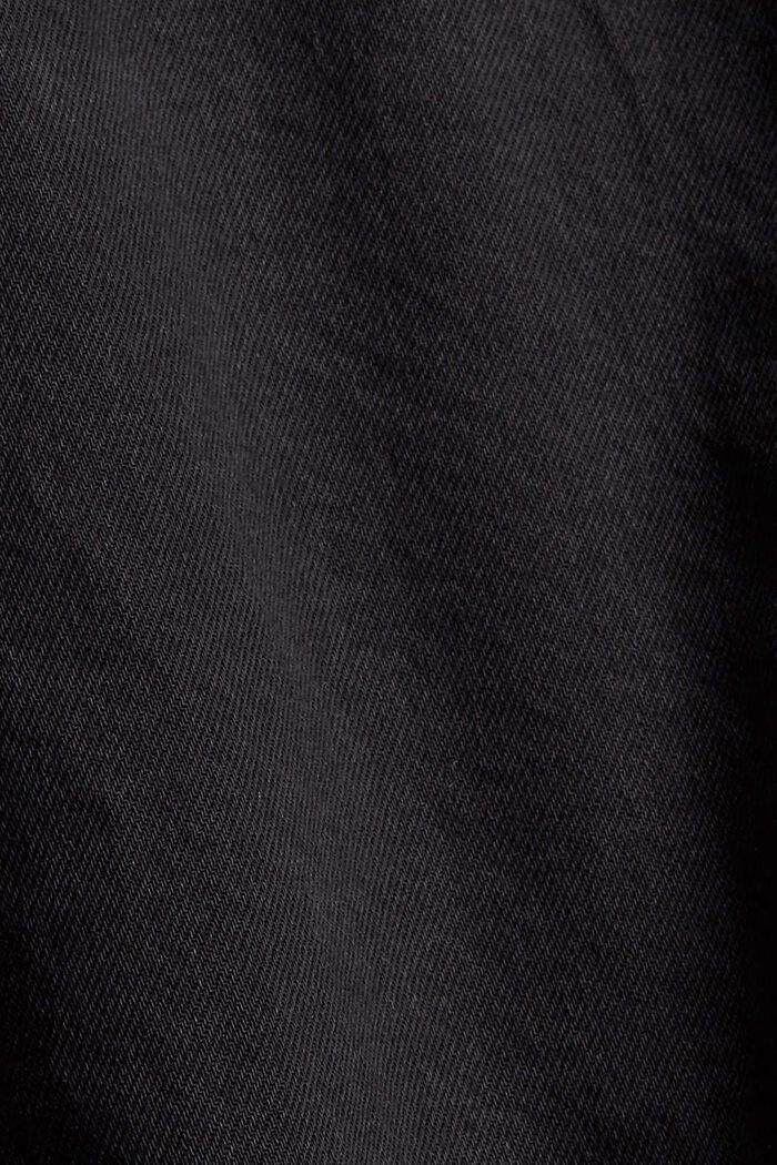 Jeans-Minirock mit Paperbag-Bund, BLACK DARK WASHED, detail image number 4