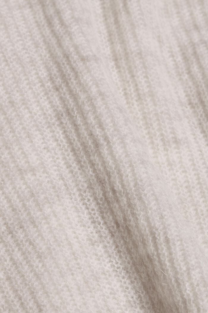 Mit Wolle/Alpaka: Cardigan aus Rippstrick, ICE, detail image number 4