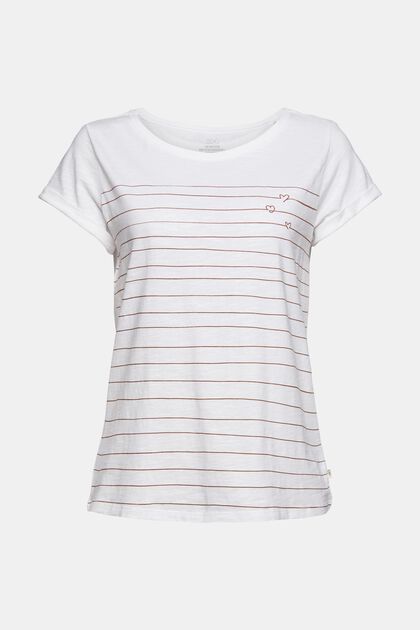 T-Shirt mit Print, WHITE, overview