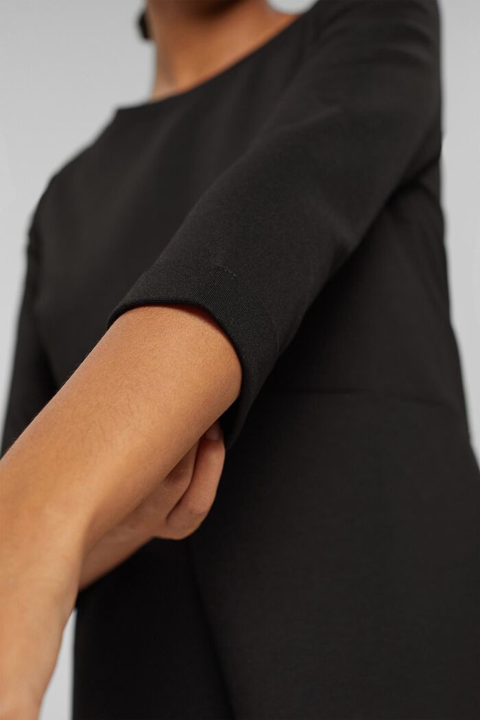 Jerseykleid mit LENZING™ ECOVERO™, BLACK, detail image number 3