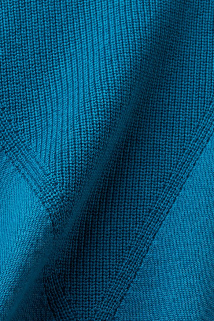 Rollkragenpullover aus Strick, PETROL BLUE, detail image number 5