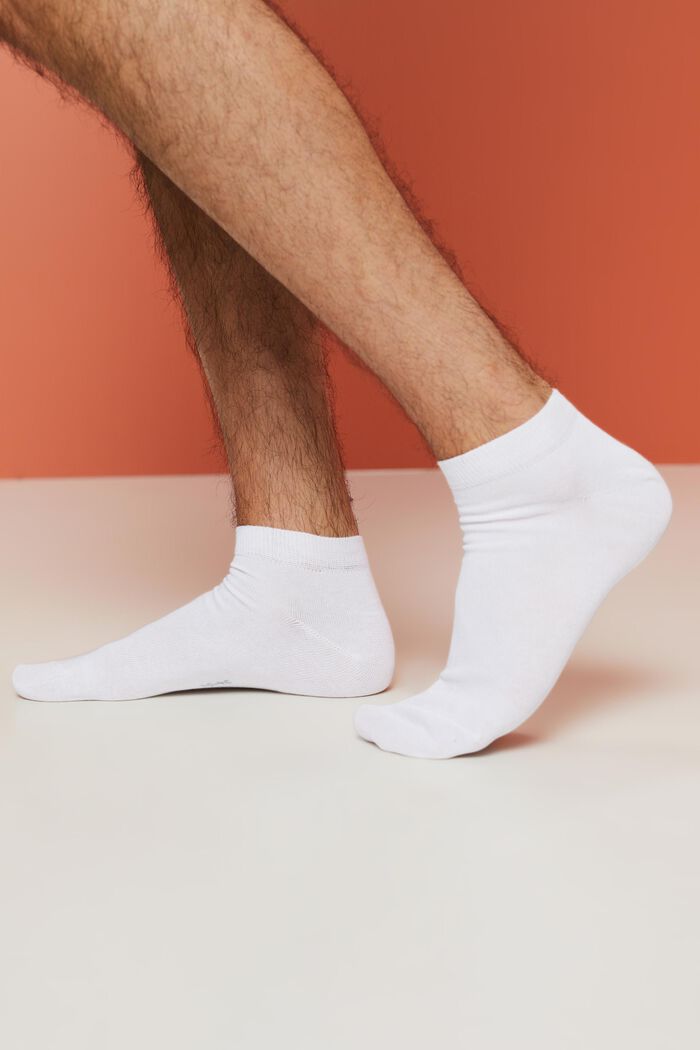 5er-Pack Sneaker-Socken aus Baumwoll-Mix, WHITE, detail image number 1