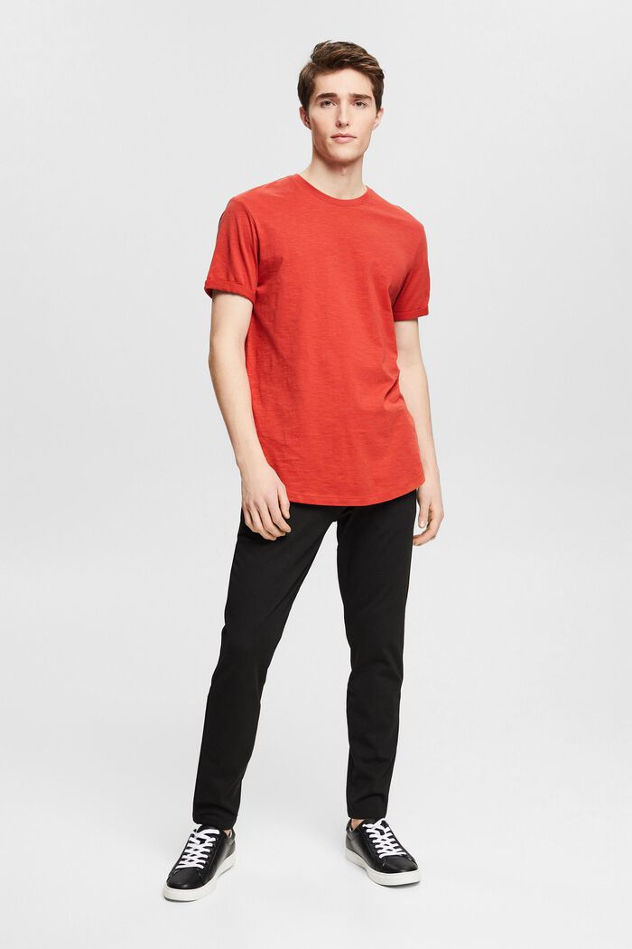 T-Shirt aus 100& Baumwolle, RED ORANGE, detail image number 7