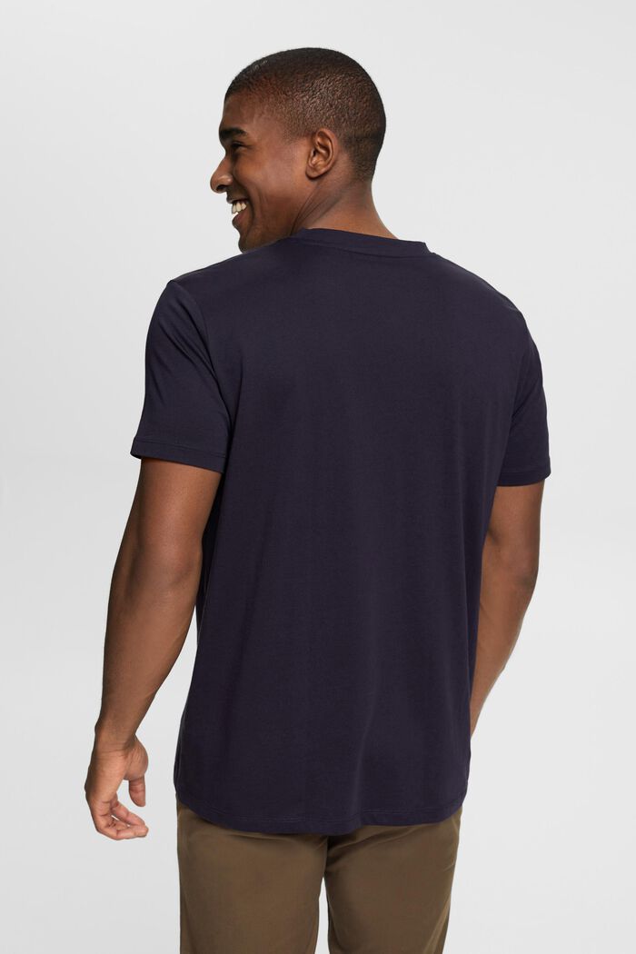 Jersey T-Shirt, 100% Baumwolle, NAVY, detail image number 4