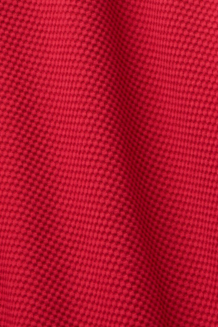 Strukturiertes Sweatshirt, DARK RED, detail image number 4